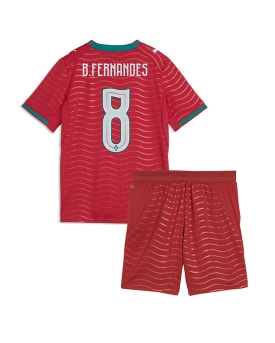 Billige Fotballdrakt Portugal Bruno Fernandes #8 Replika Hjemmedraktsett Barn VM 2026 Kortermet (med bukser)